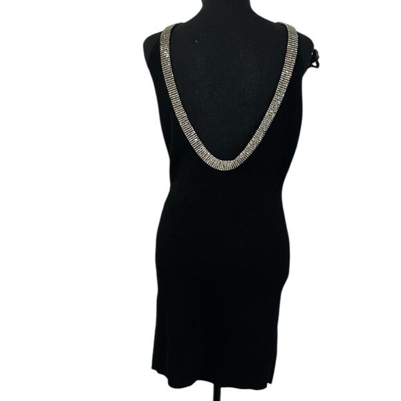 Endless Rose Black Scoop Back Stretchy Dress(Size Large) - Picture 6 of 10